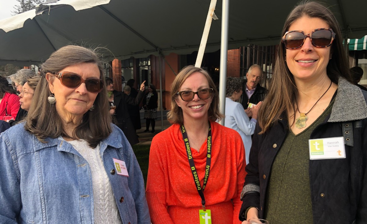 Susan Van Sickle; Fiona Kerr, enterprise coordinator at The Trustees; and Hannah Van Sickle, a freelance writer Susan Van Sickle; Fiona Kerr, enterprise coordinator at The Trustees; and Hannah Van Sickle, a freelance writer