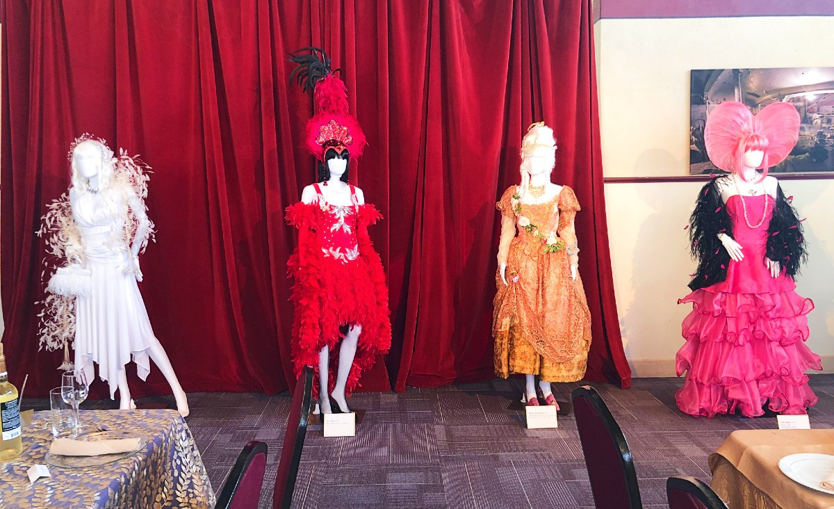 A portion of Vicki Bonnington's art party costume retrospective