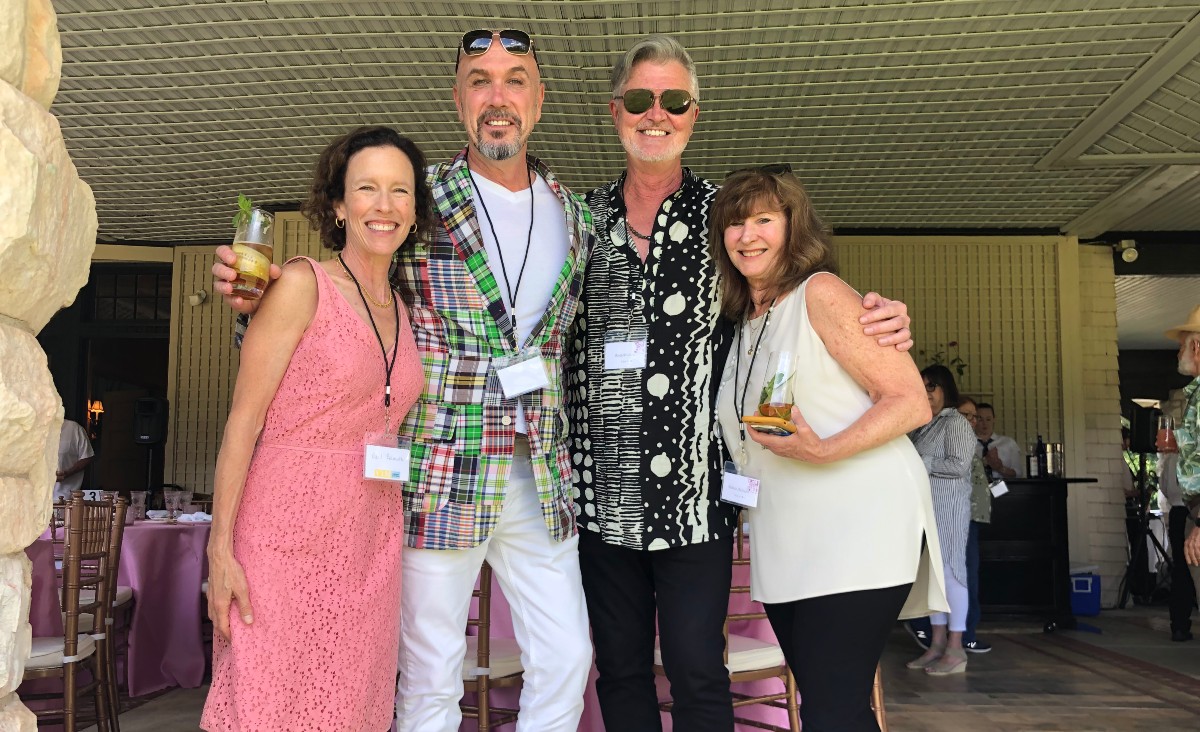 Gail Belmuth, VIM director of development and communications; Ken DeLoreto; and Ritch Hollen of RhDesign.