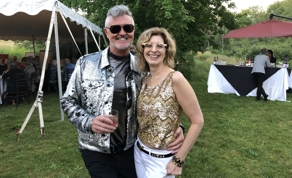 The sparkle twins: Ritch Holben and Sherri Gorelick