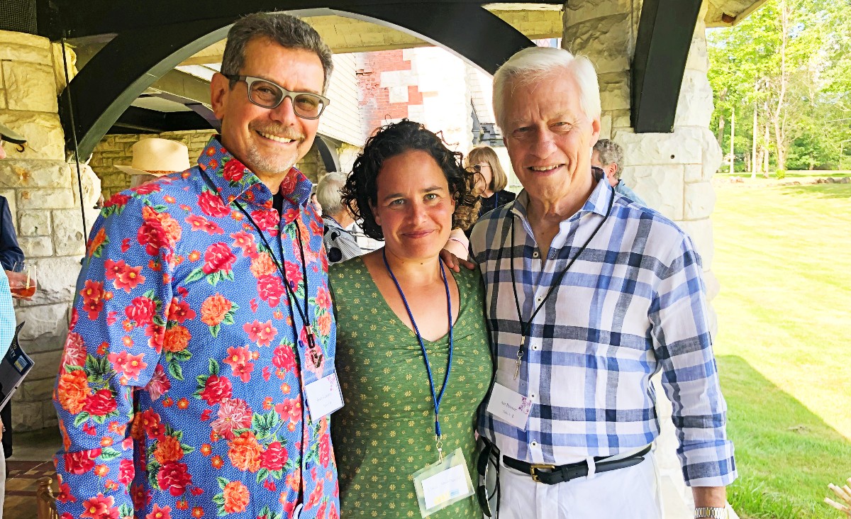 Gary Lazarus,&nbsp;Ilana Steinhauer,&nbsp;and &nbsp;Art Peisner at the Volunteers in Medicine summer garden party