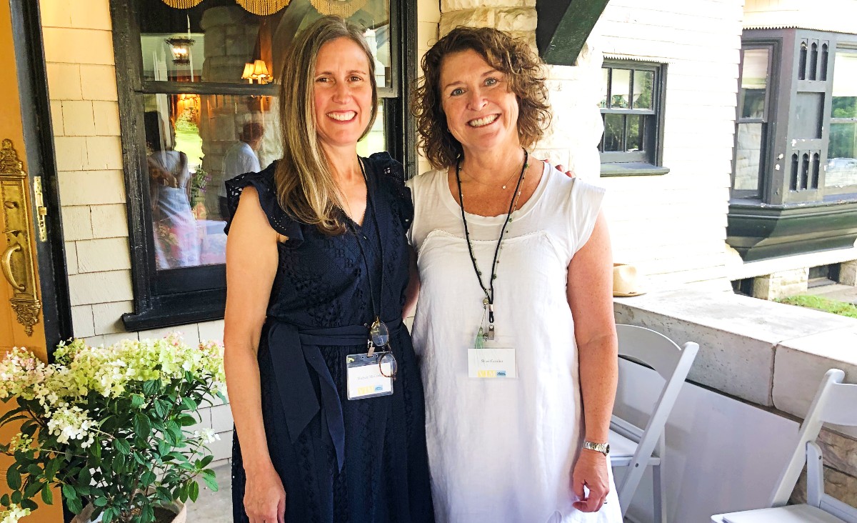 From VIM: Michele McAuley, director of operations and finance; and Shari Cavalier, devleopment assistant