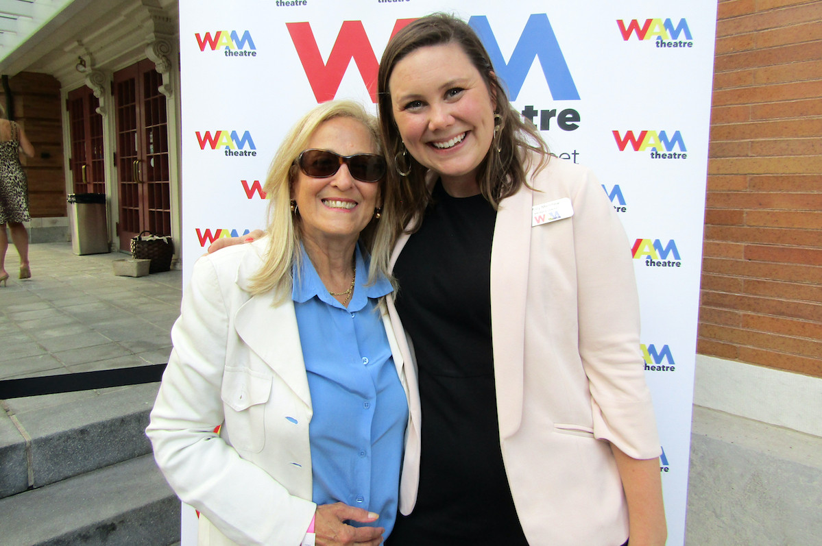 Event underwriter and former board member Ellen Ring with WAM Managing Director Molly Merrihew