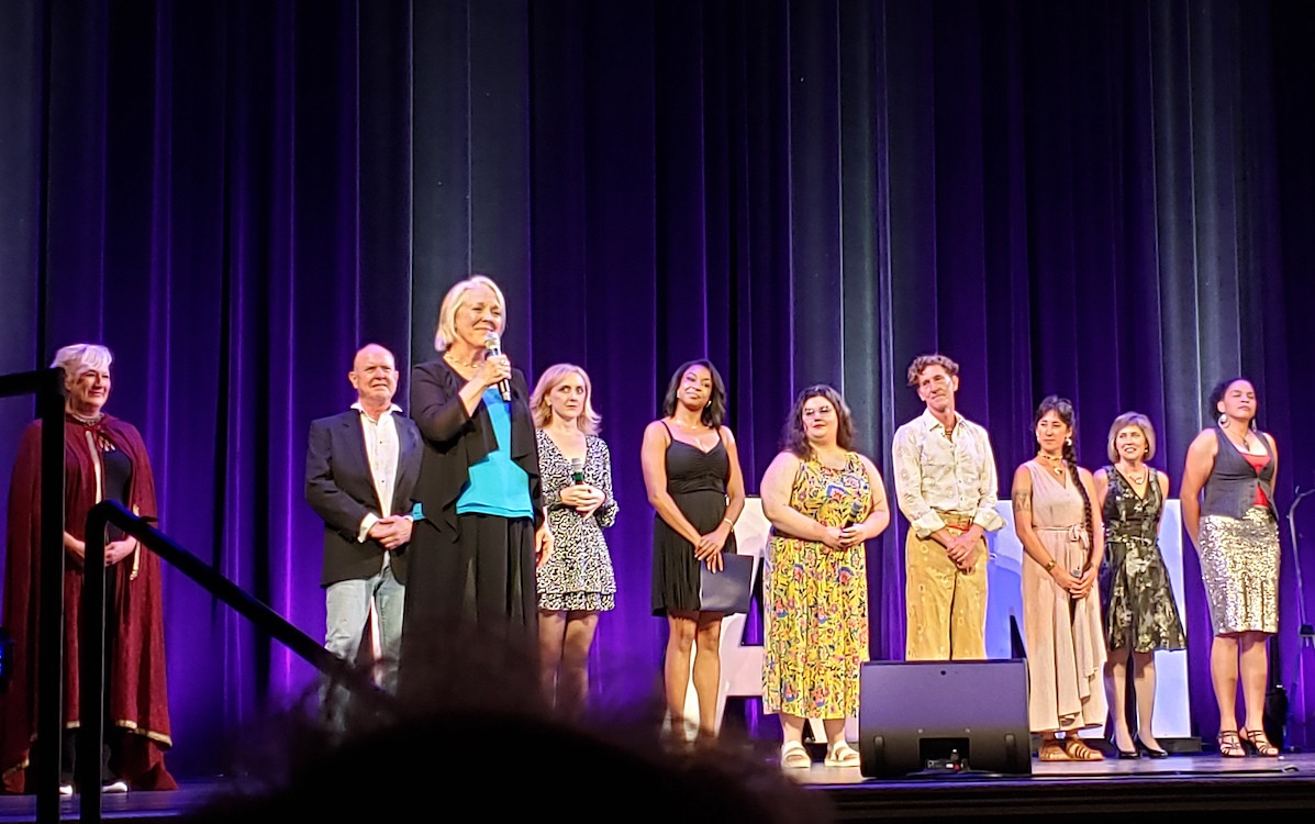 MisCast Cabaret performers join together in a musical finale