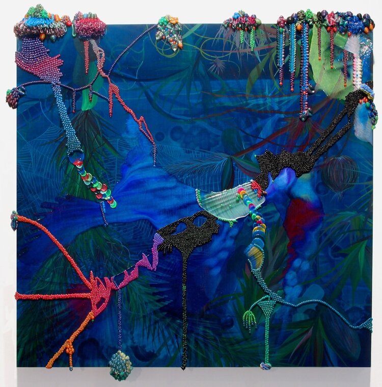 Jeffrey Gibson, "Camouflage," 2004