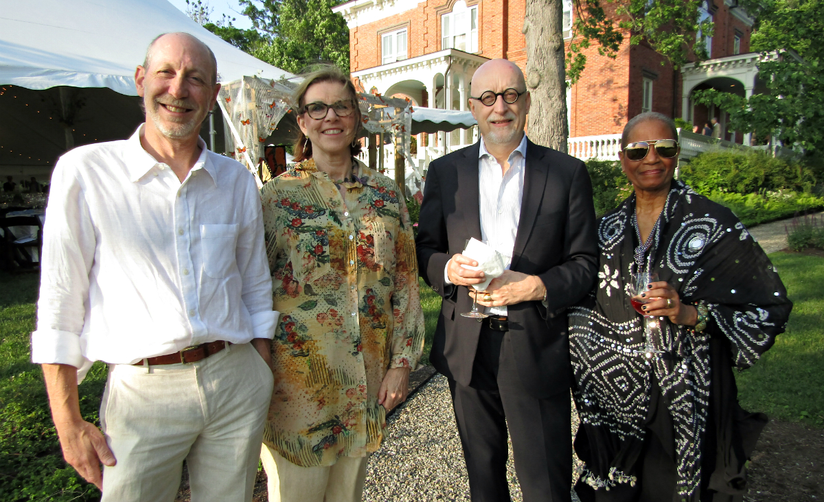 Rich August, gala volunteer Maureen Solero, Michel Couturier and Jacqueline Hewitt