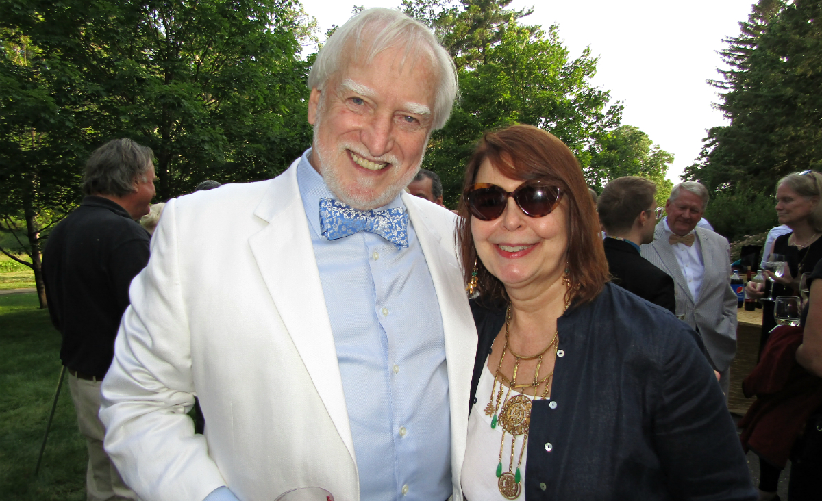 The evening's honoree, Greg Quinn, with Monique Segarra
