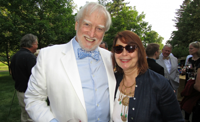 The Winnakee Land Trust gala's 2019 honoree, Greg Quinn, with Monique Segarra The Winnakee Land Trust gala's 2019 honoree, Greg Quinn, with Monique Segarra