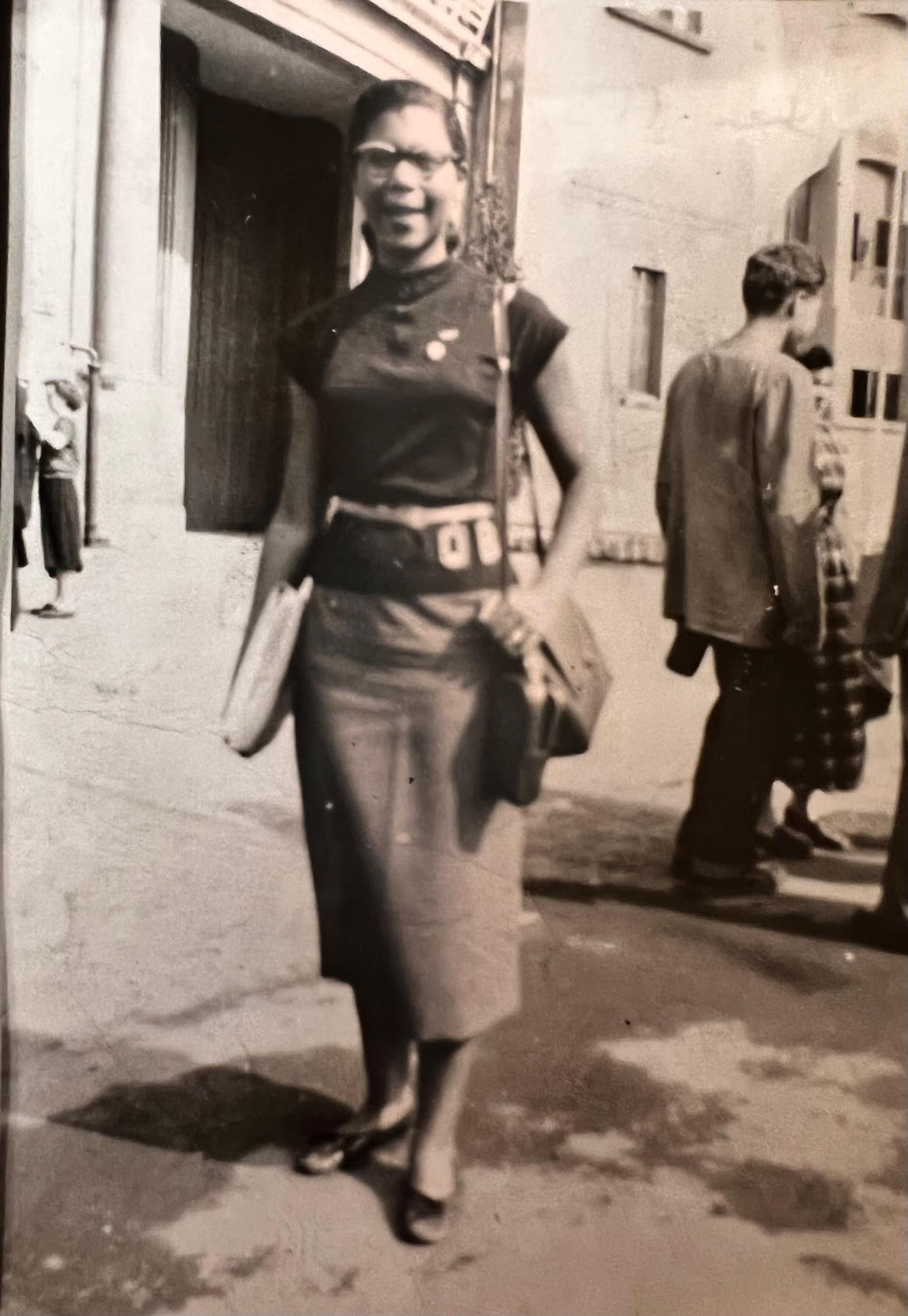 Williams Irvin in Prague, attending the International Union of Students Conference (summer, 1950, right after high school&nbsp;graduation)