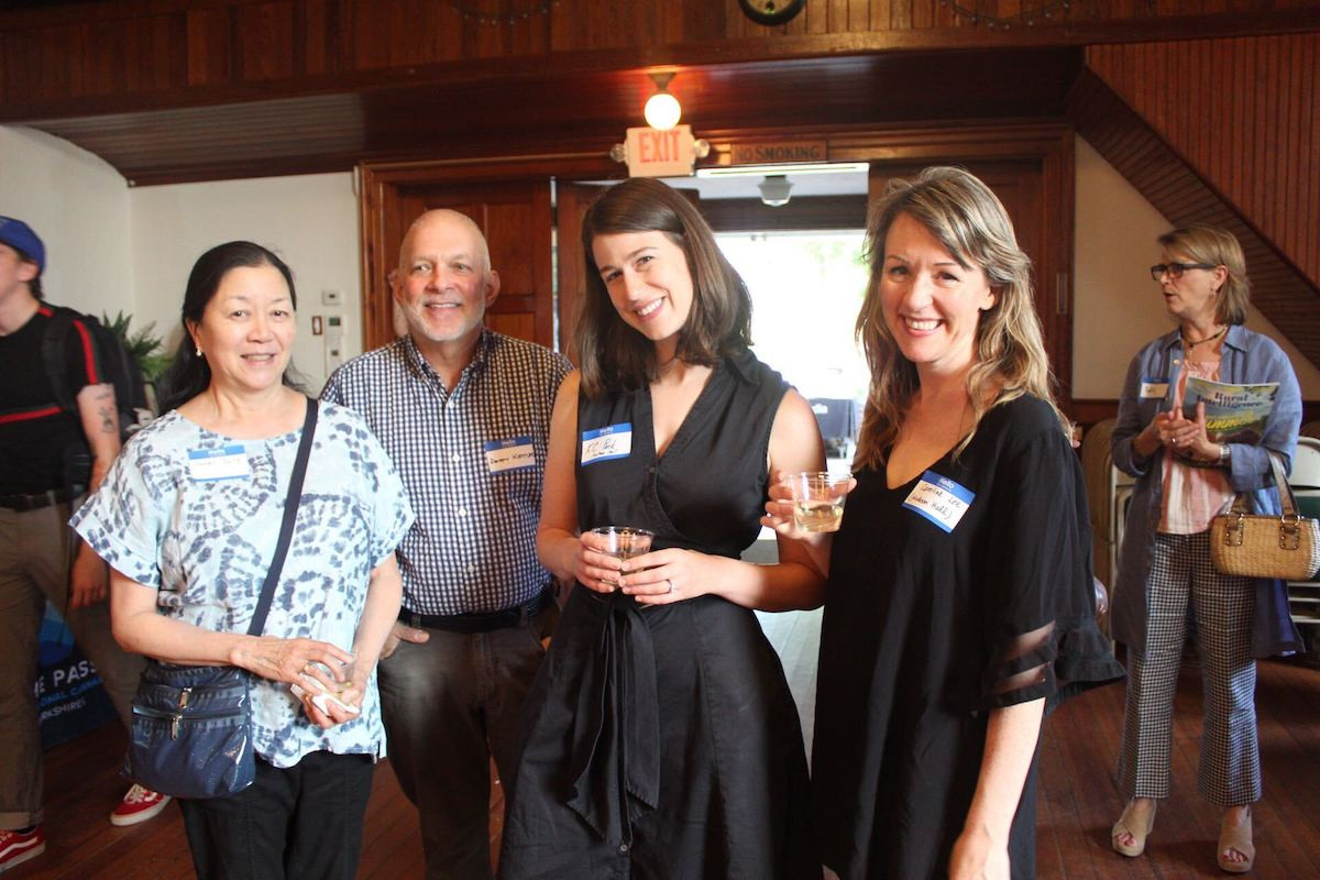 Susan Yung, a writer (and contributor to the RI magazine); Andy Kreitlor; and Hudson Hall's KC Peck and Caroline Lee