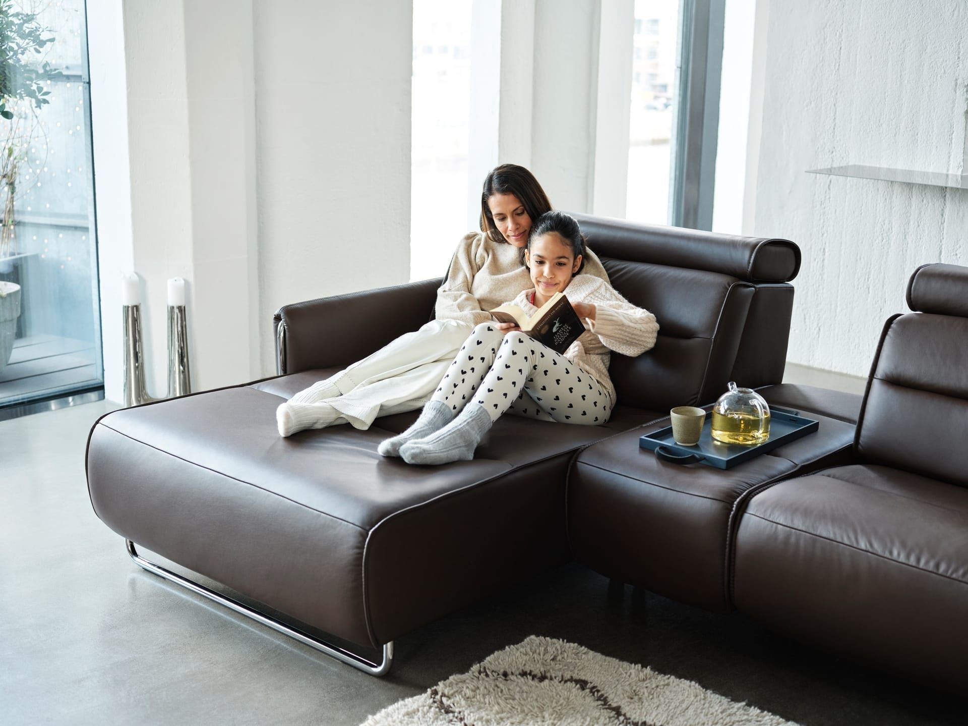 Family outdoor lifestyle setting