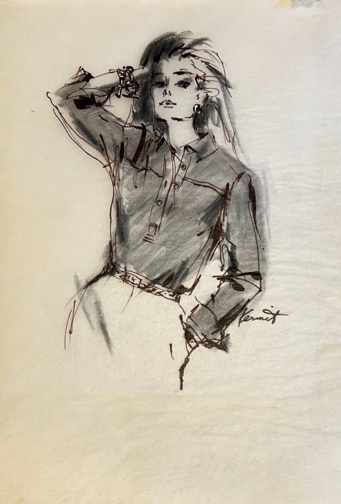 She Closed Up Shop, But Kept The Valuables: 90s Fashion Illustrations By Kermit Adler