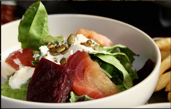 Recipe: Roasted Beet Salad With Yogurt-Feta Dressing And Spiced Pumpkin Seeds