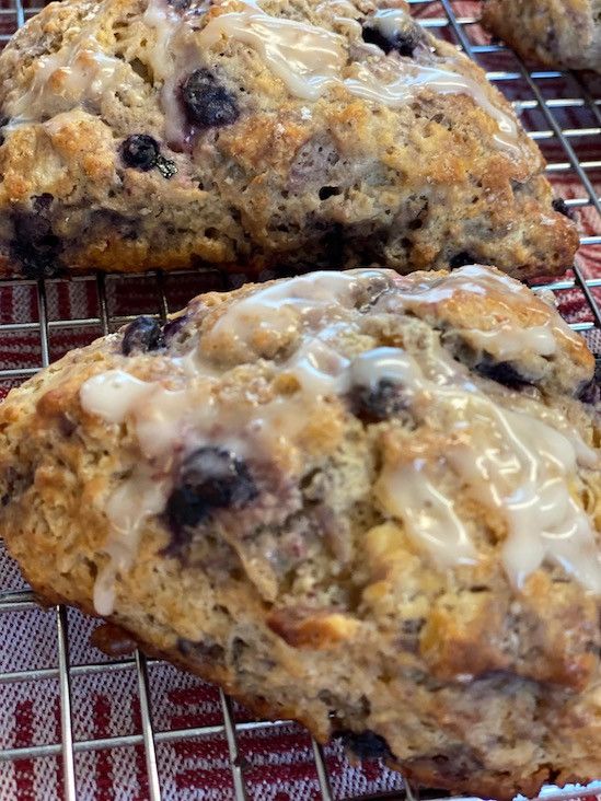 Recipe: Blueberry Scones With Lemony Glaze