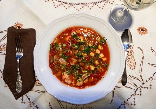 Recipe: Fish, Bean, And Tomato Stew