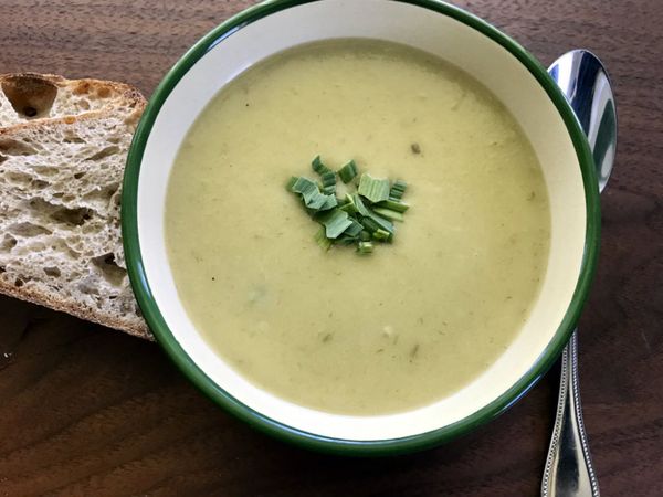 Recipe: Green Garlic, Ramps and Yellow Potato Soup