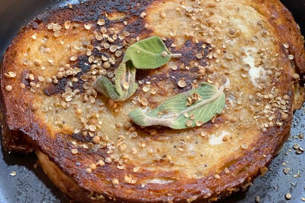 Recipe: Griddled Cheese Sandwich With Sage And Crushed Coriander Seed