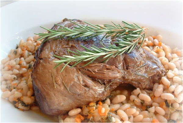Recipe: Leg of Lamb Braised in White Wine and Fresh Herbs
