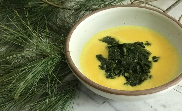 Recipe: Turmeric Chickpea Soup With Lemon Spinach