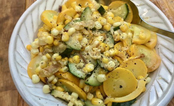 Recipe: Zucchini And Corn With Cream