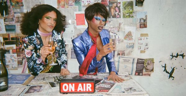 Paris and Dyonne L'Hommie Tape a Live Talk Show at The Foundry