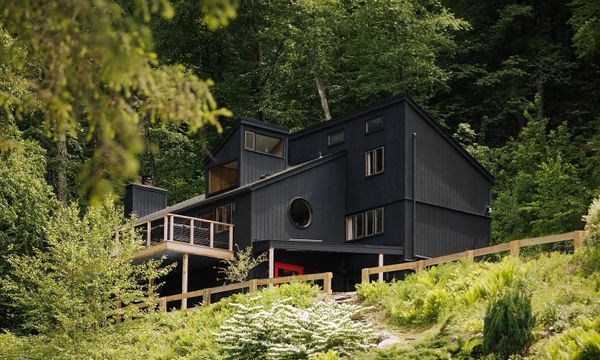 The Black Mountain House Secluded in South Egremont's Jug End Preserve