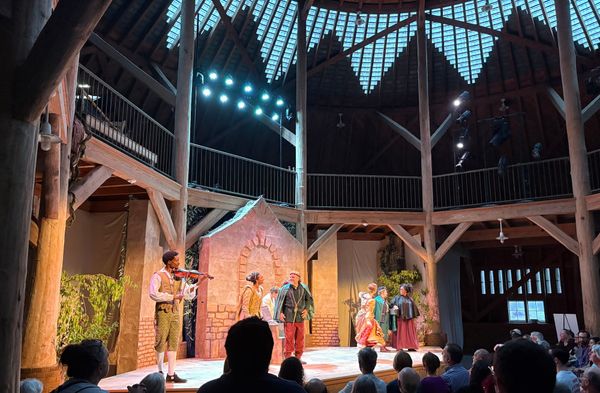 Free Professional Shakespeare in a Great Domed Cow Barn that Mimics the Globe