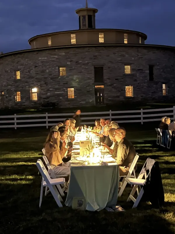 A Farm Table Dinner Debuts Hancock Shaker Village Textile Collaboration