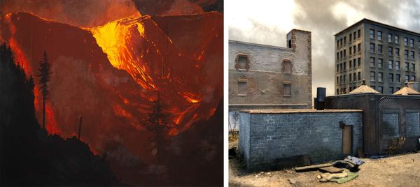 "On Fire": Wildfire Paintings and Ruin Sculptures Open at TSL