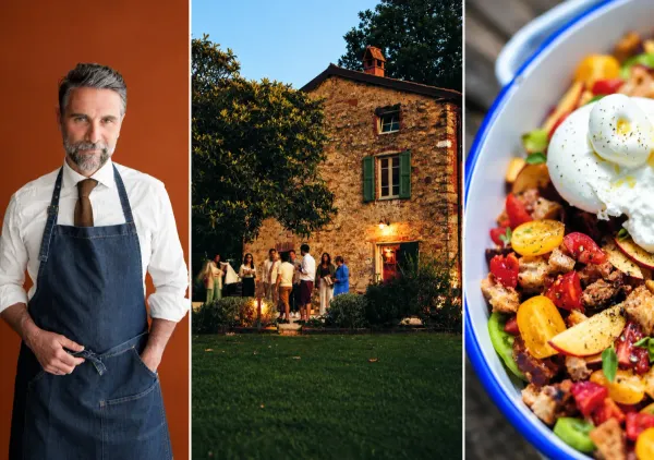Actor Luca Calvani Talks New Vegetarian Tuscan Cookbook at Talbott & Arding