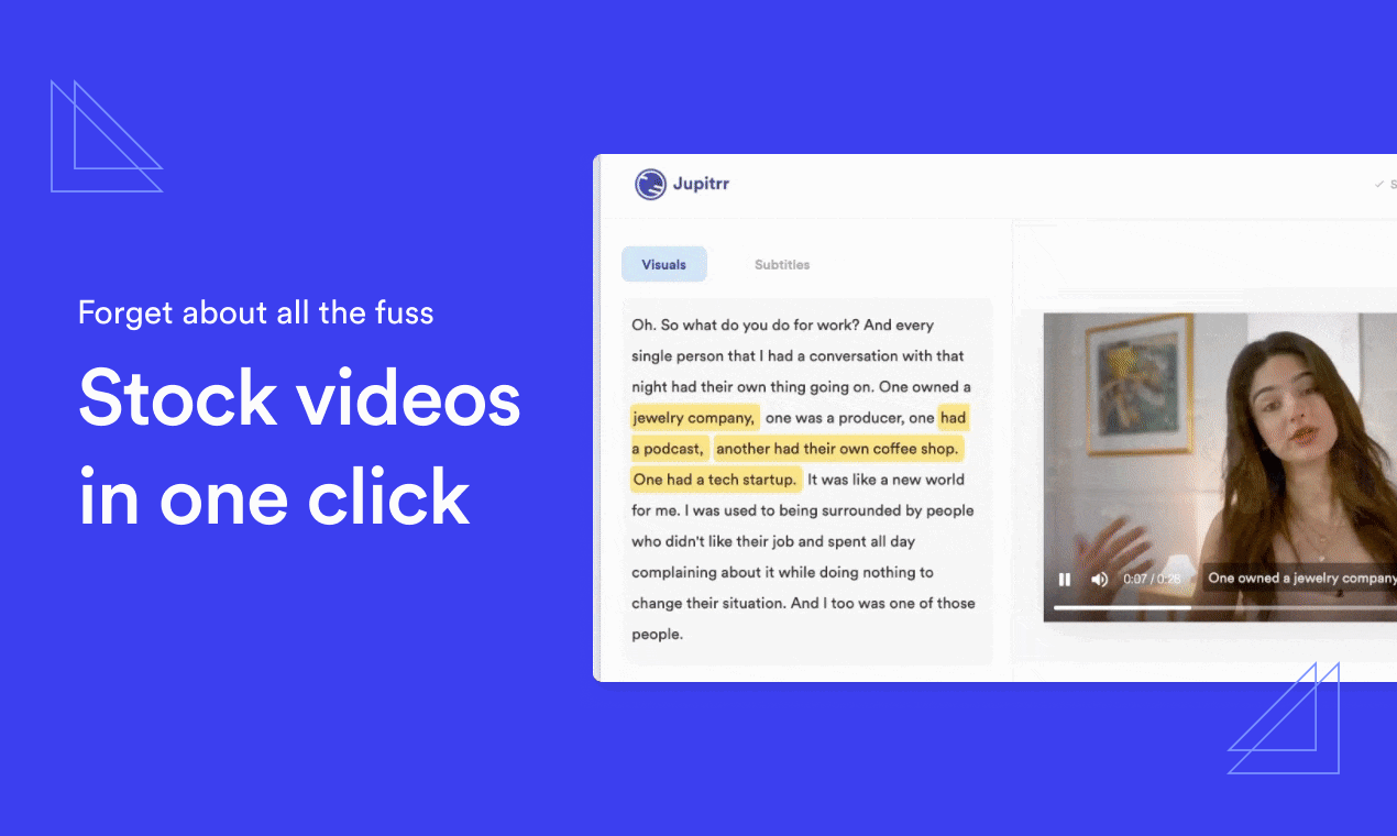 Add Stock videos to your talking head video