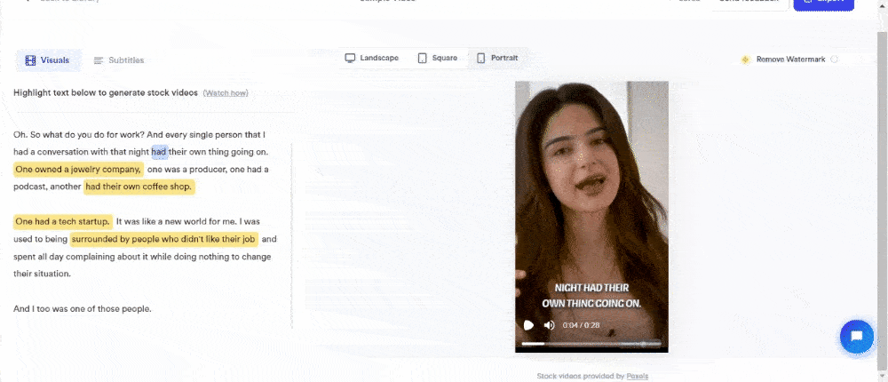 You can use Jupitrr to add B-Roll videos easily