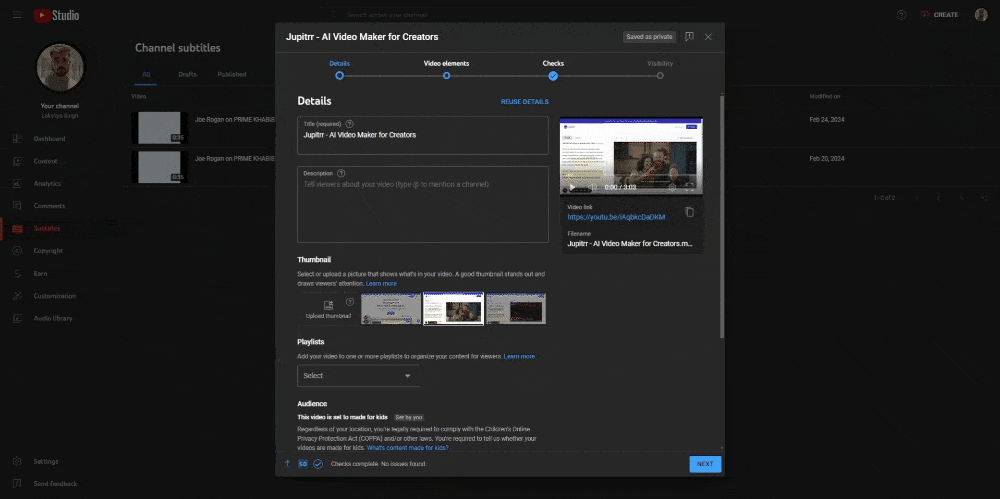 How to add subtitles to a YouTube video - Using YouTube Studio