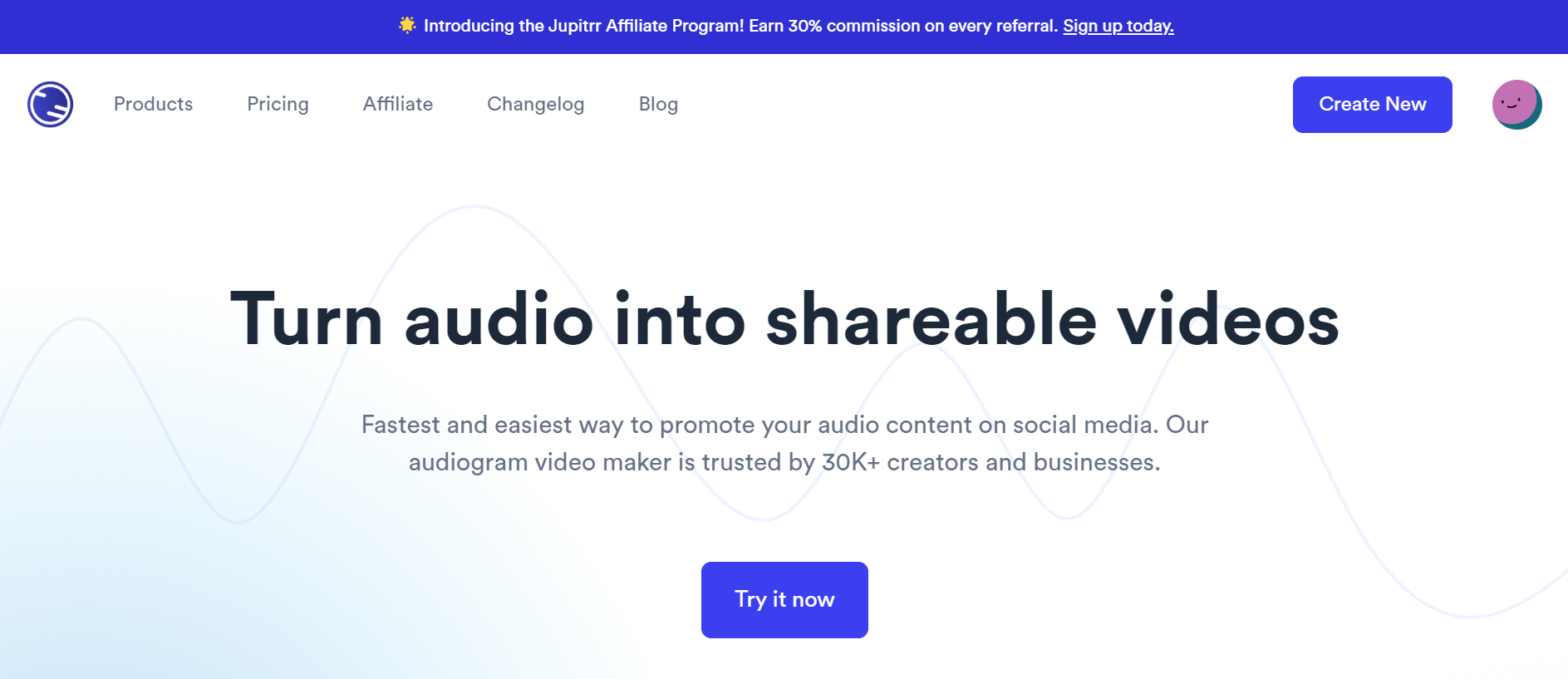 Jupitrr Homepage