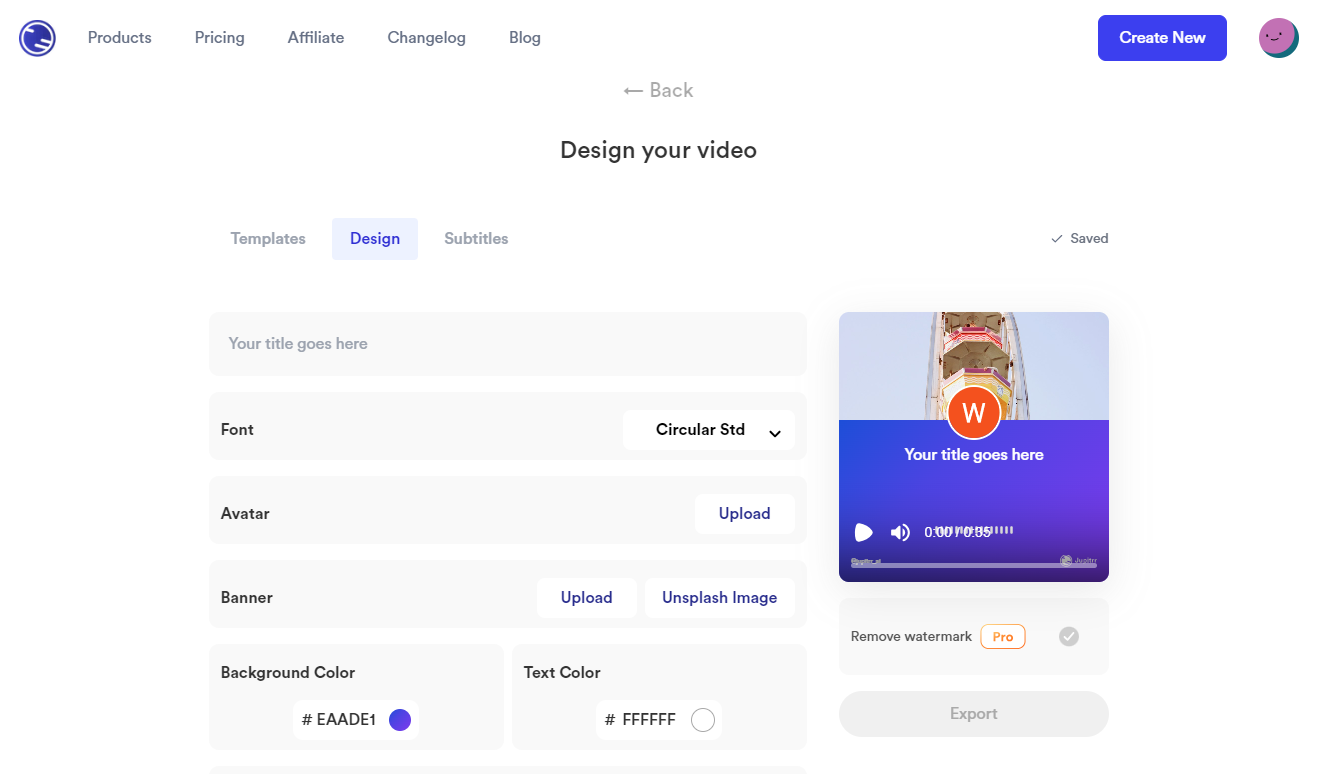how to create Audiogram - customize audiogram design in Jupitrr