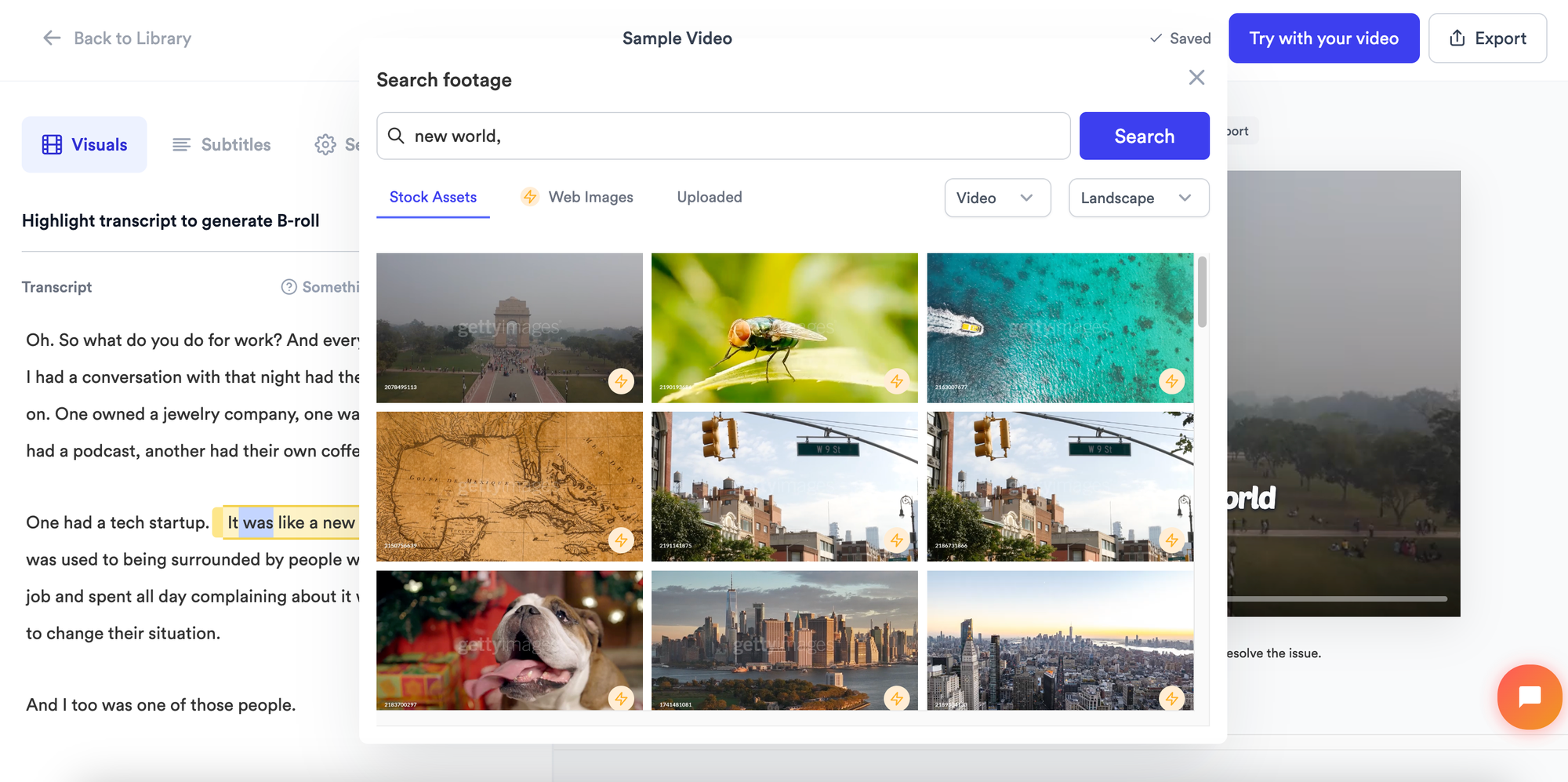 Getty images on Jupitrr AI