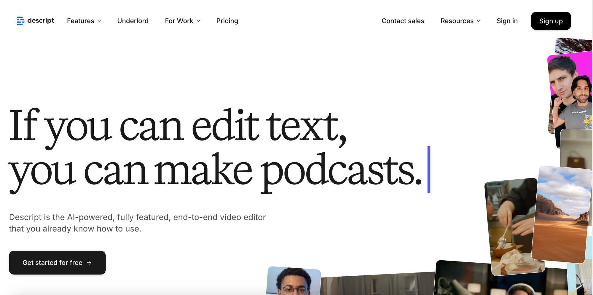 Descript - Linkedin Video Editing tools