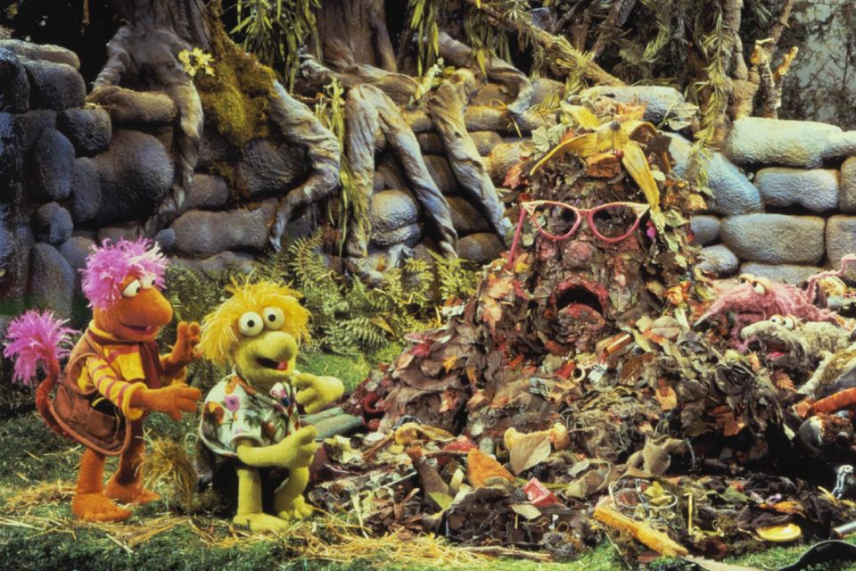 Screenshot of Marjorie the Trash Heap with Fraggles