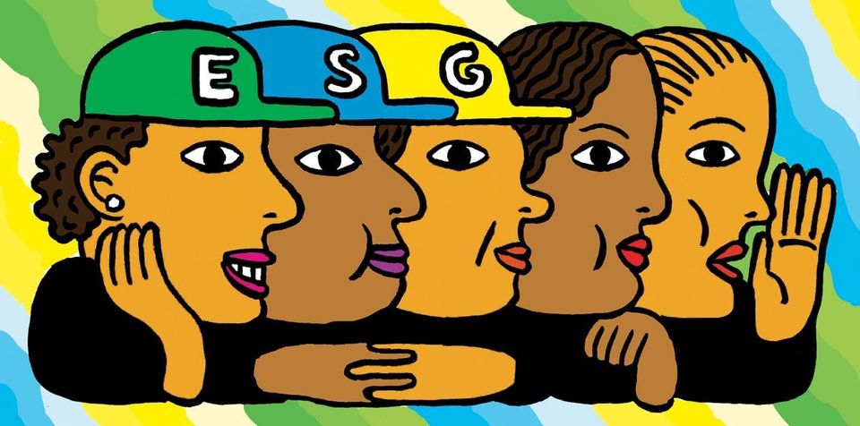 Illustration of the band ESG