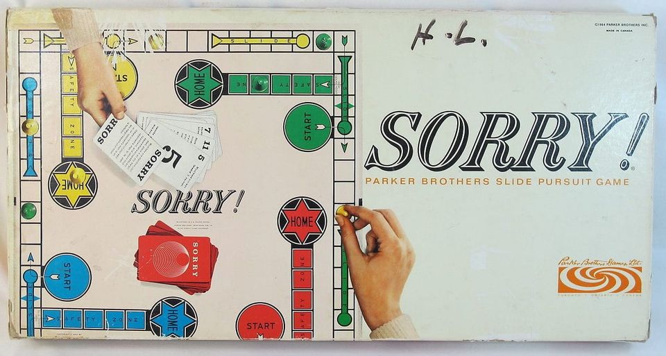 vintage Sorry! board game