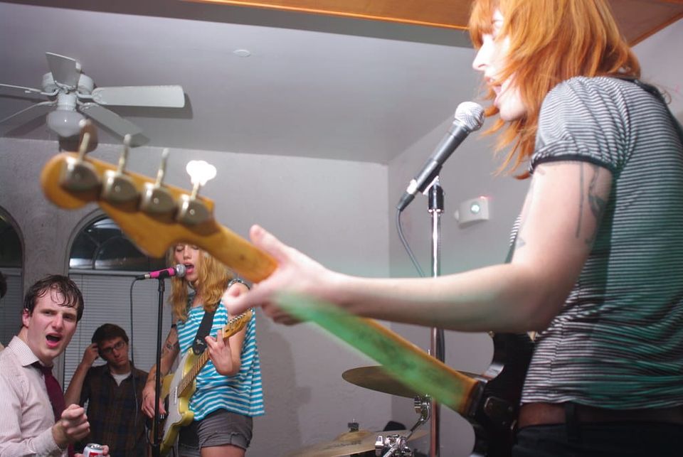 Archival photograph of Vivian Girls at Pilam
