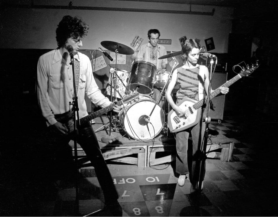 Photograph of the Rats performing live