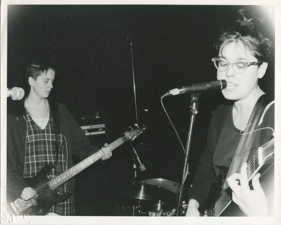 Archival photograph of the band
