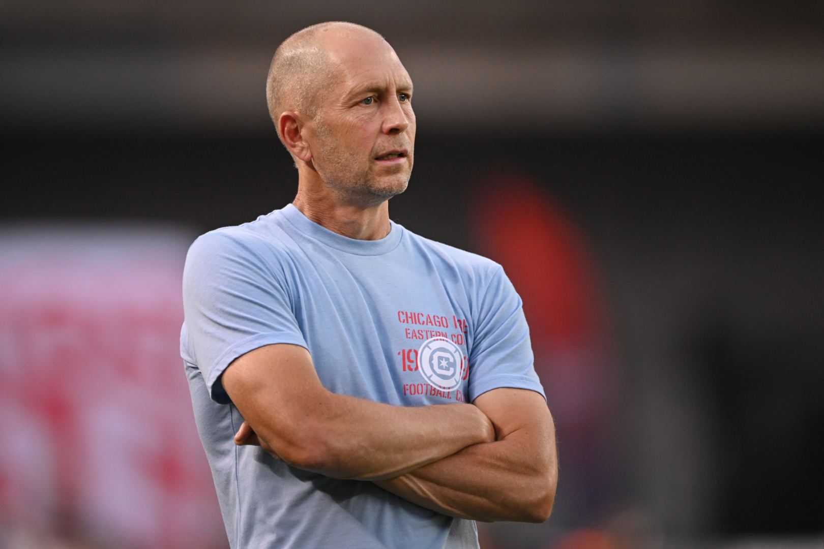 Gregg Berhalter on the sideline vs New York Red Bulls July 26, 2025