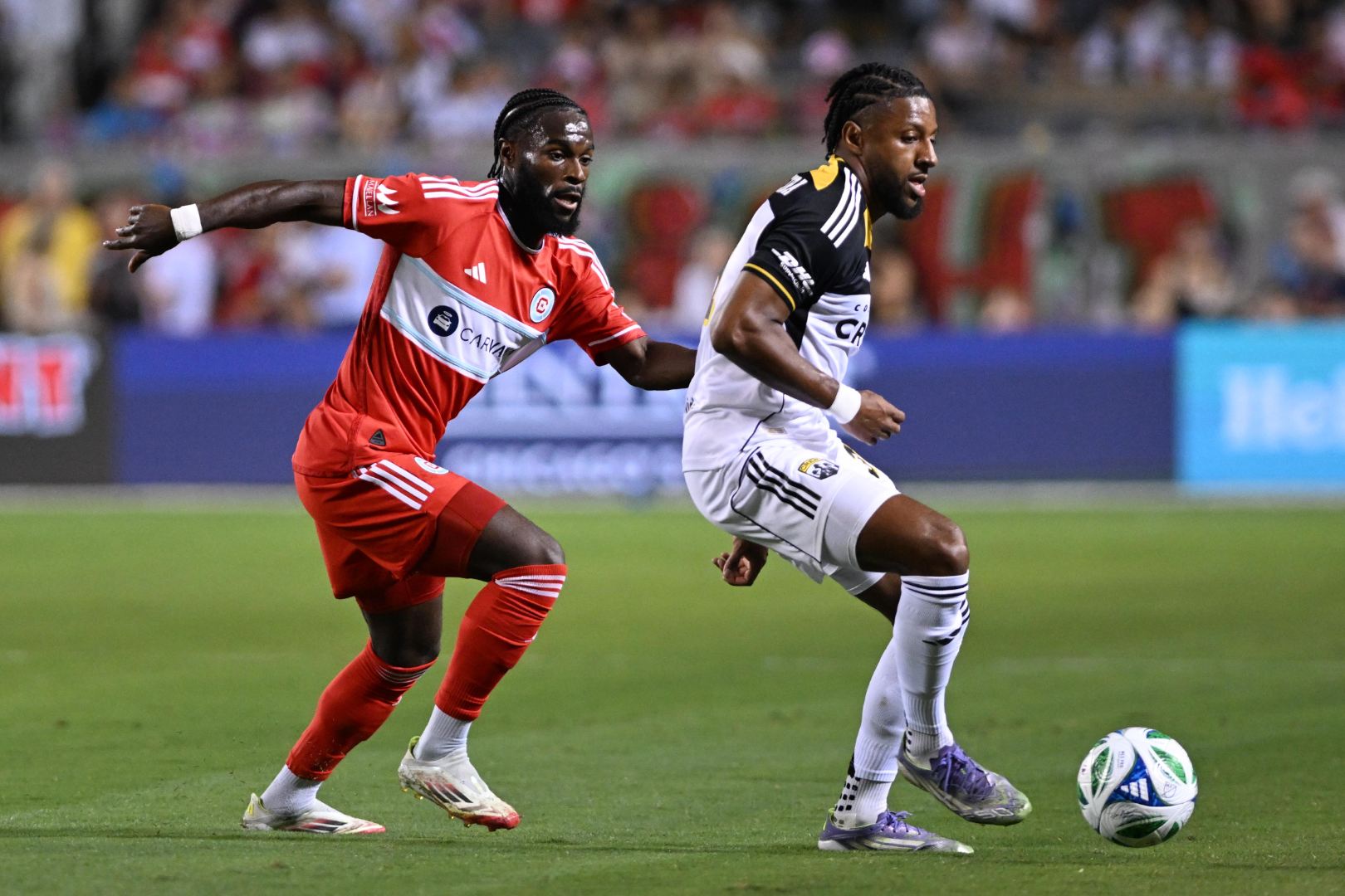 Jonathan Bamba during the Fire's game against the Columbus Crew on September 27, 2025.