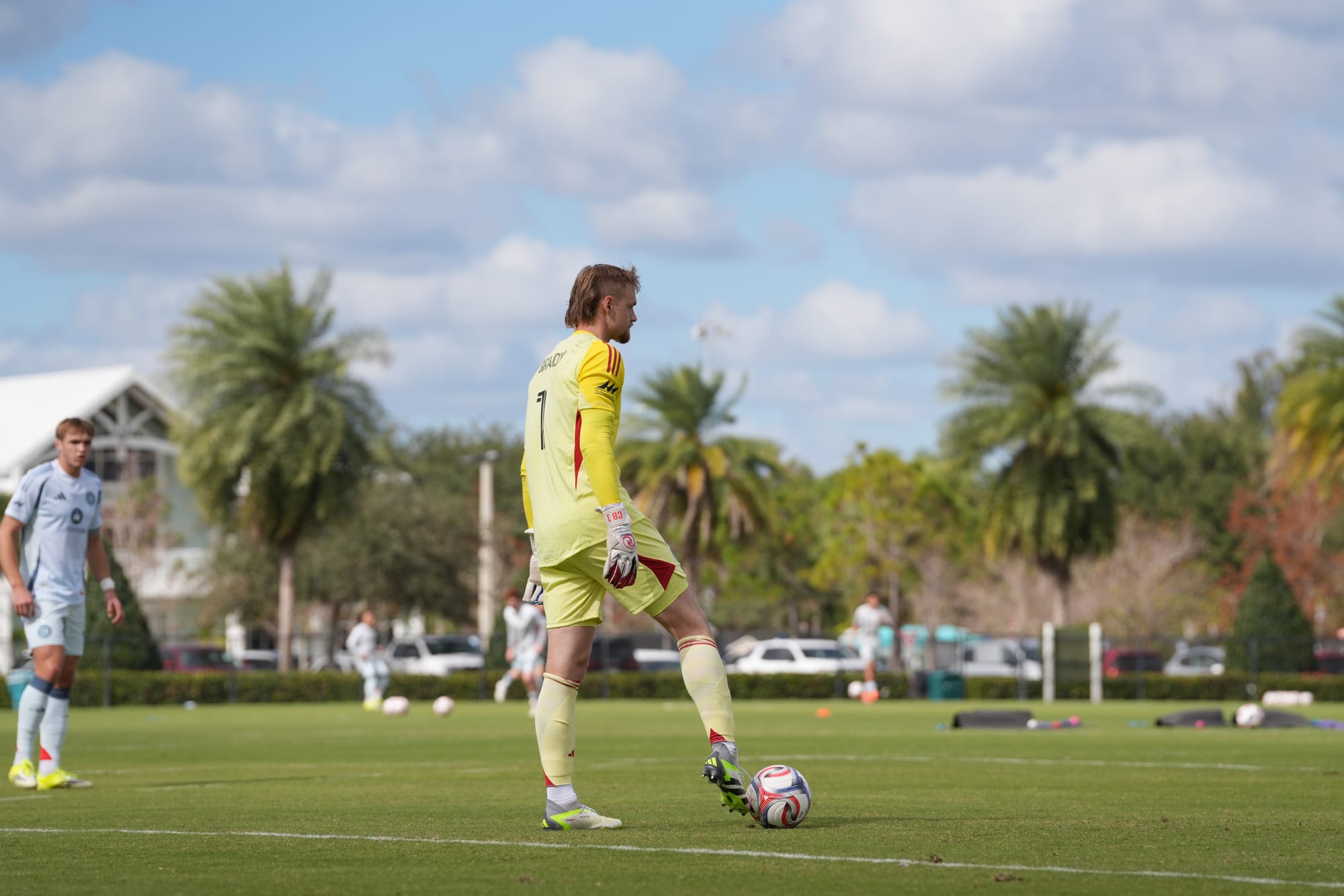 Chris Brady during the team's game against Nashville SC on January 20th. 
