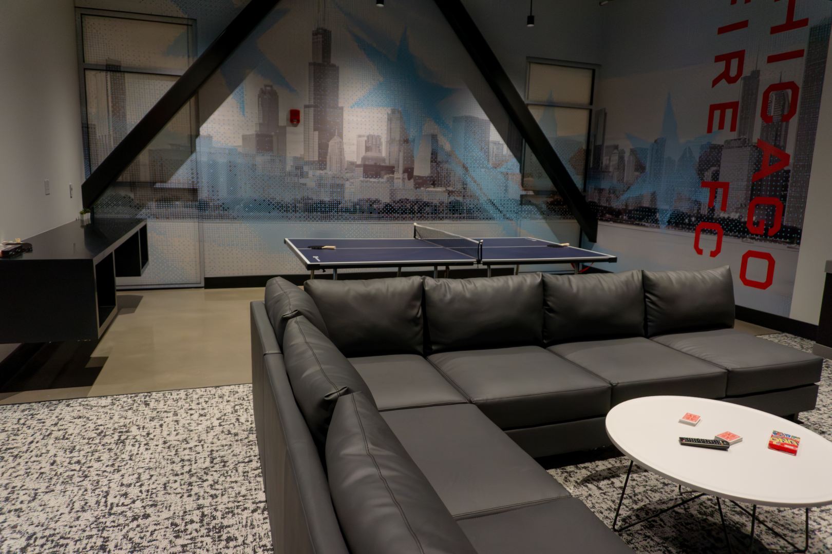 Player lounge at the Endeavor Health Performance Center on March 3, 2025