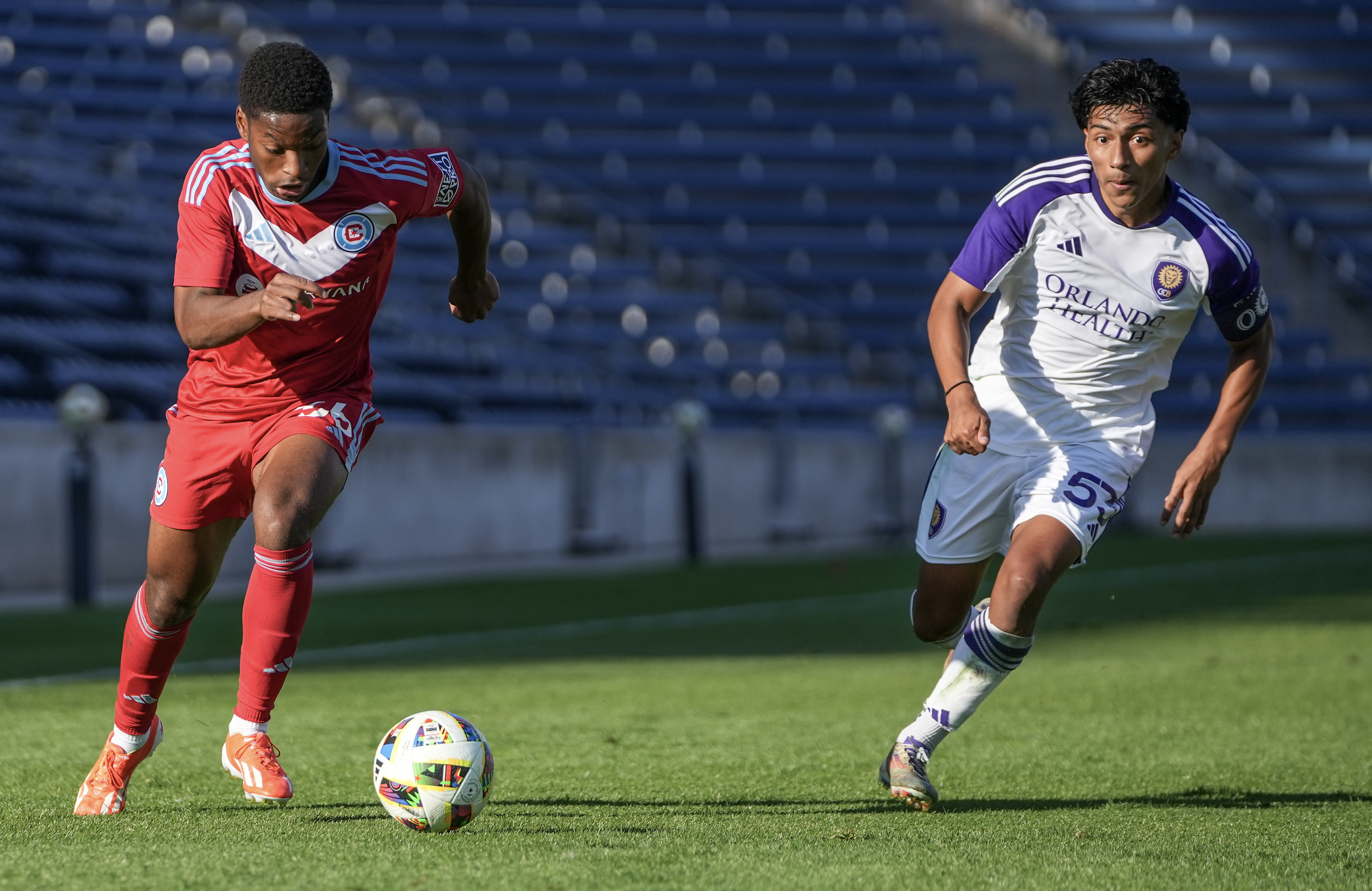 Justin Reynolds playing a Fire II game against Orlando City B