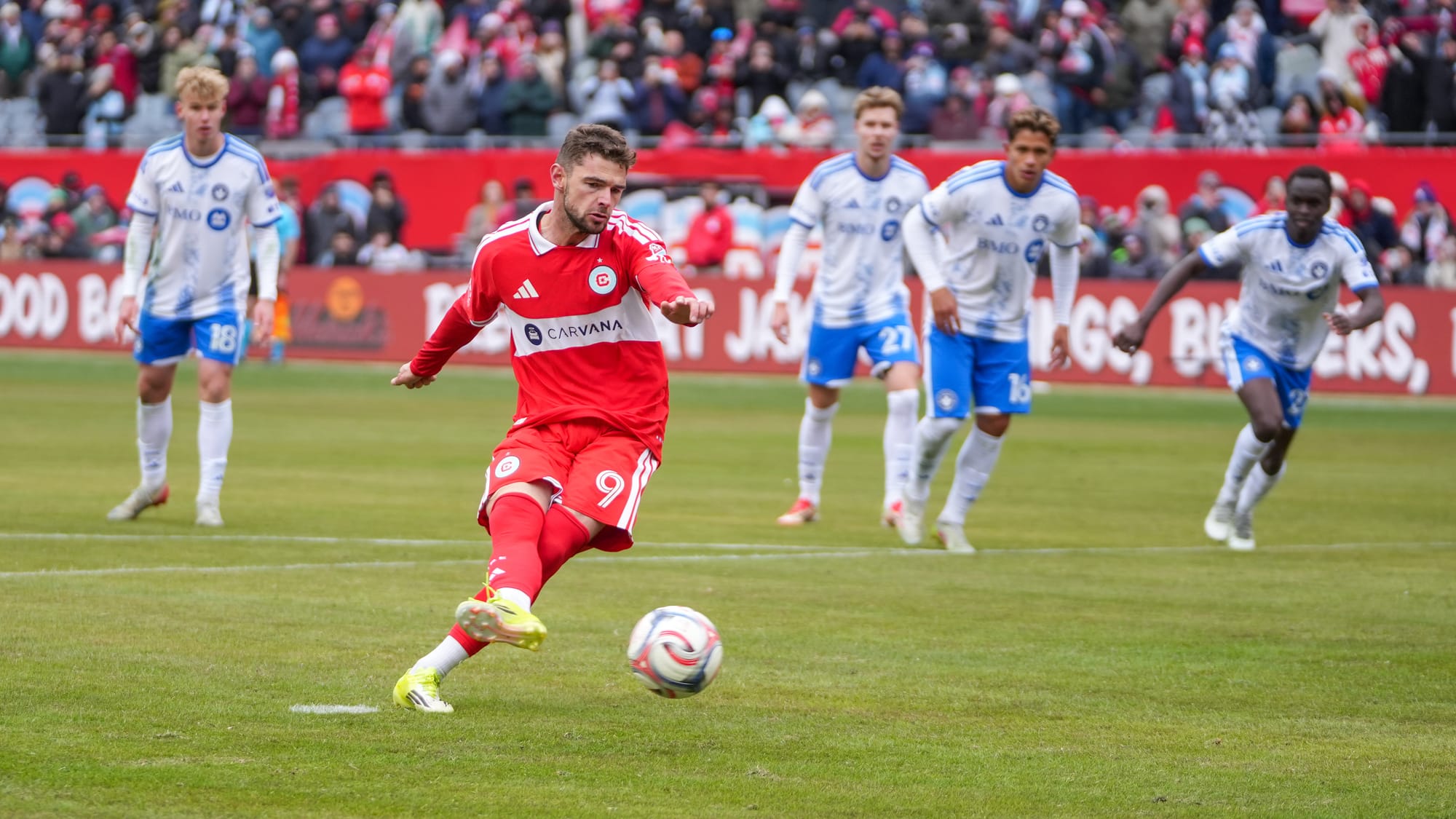 Chicago Fire's Hugo Cuypers scores his second goal of the 2026 season, against CF Montréal.