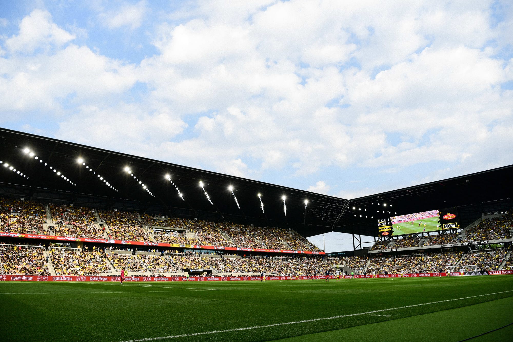 Interior shot of Scotts Miracle-Grow Field - then Lower.com Field during opening day in 2021.